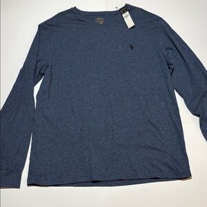 NWT RALPH LAUREN POLO V NECK T-SHIRT LARGE.